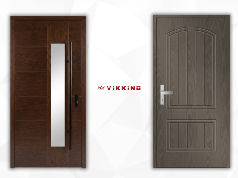 Dark Wood Grain Composite Doors – Elegant and Durable Entrances for European Homes